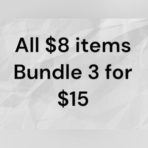Choose 3 $8 items for $15